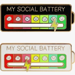 Social battery Pin